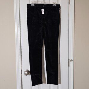 Loft Black Velvet Pants - Skinny - Size 4 - 27x29 -‎ NWT